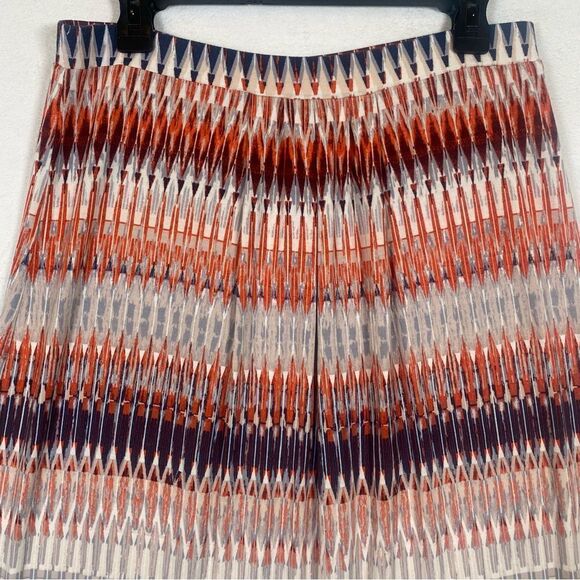 Lucy & Laurel Geo Design Orange, Cream and Blue Maxi Skirt Size Large - Picture 5 of 7
